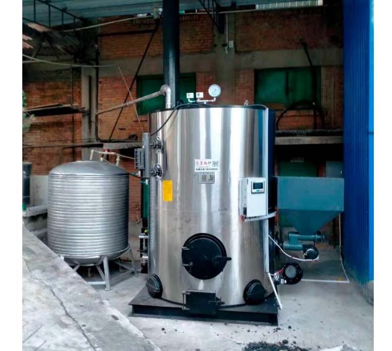 云南昆明客户1.5T立式生物质蒸汽发生器